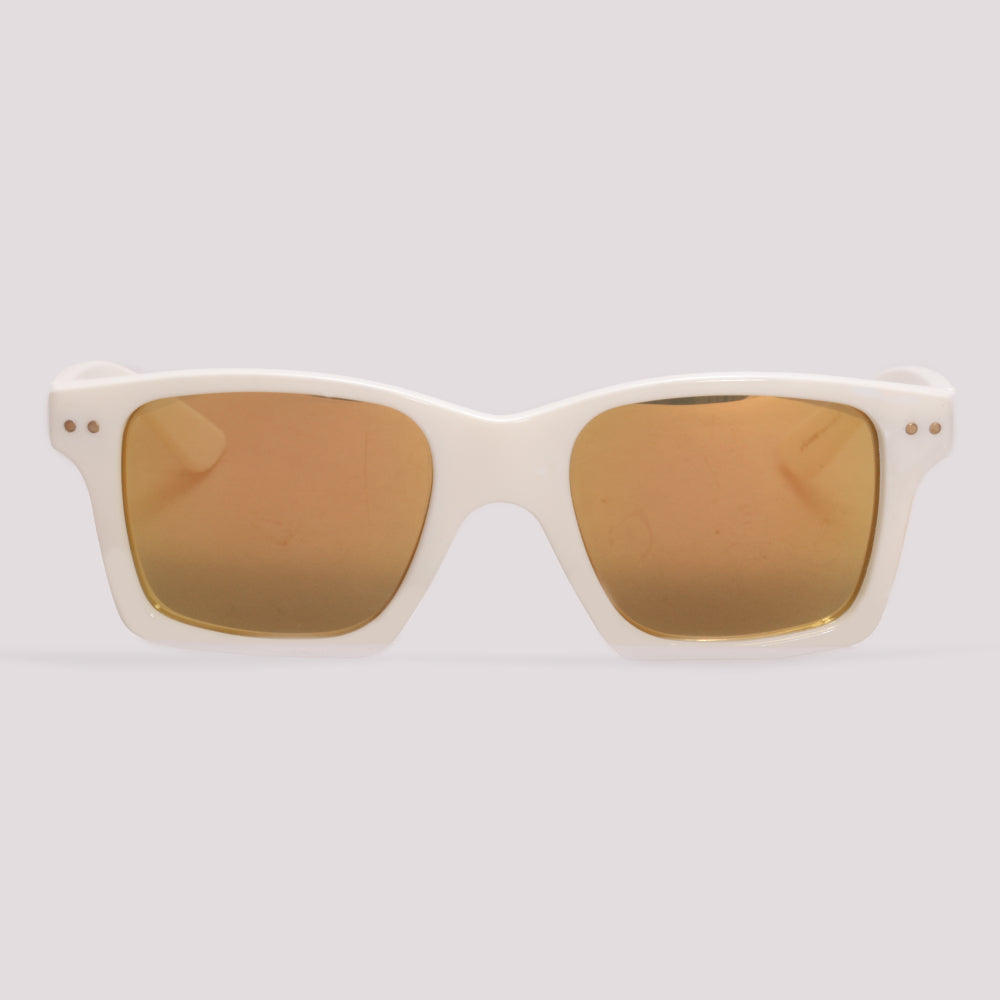 Evoke Trigger White Shine Gold Espelhado - Sol - 47 mm