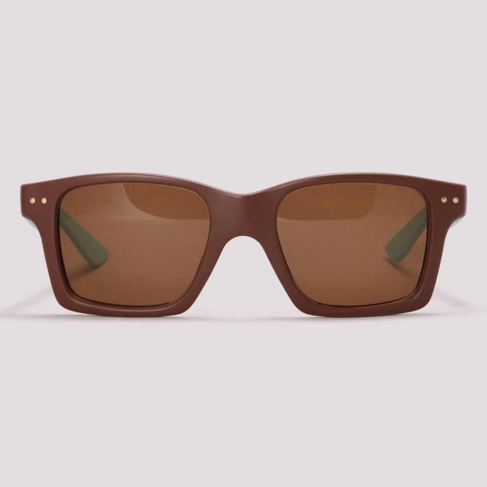 Evoke Trigger Marrom e Azul Fosco Marrom - Sol - 47 mm