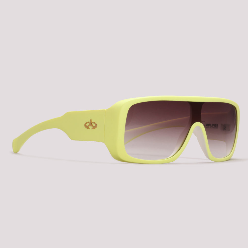 Óculos de Sol Evoke Amplifier Ice Cream - Yellow White Matte/ Brown Degradê