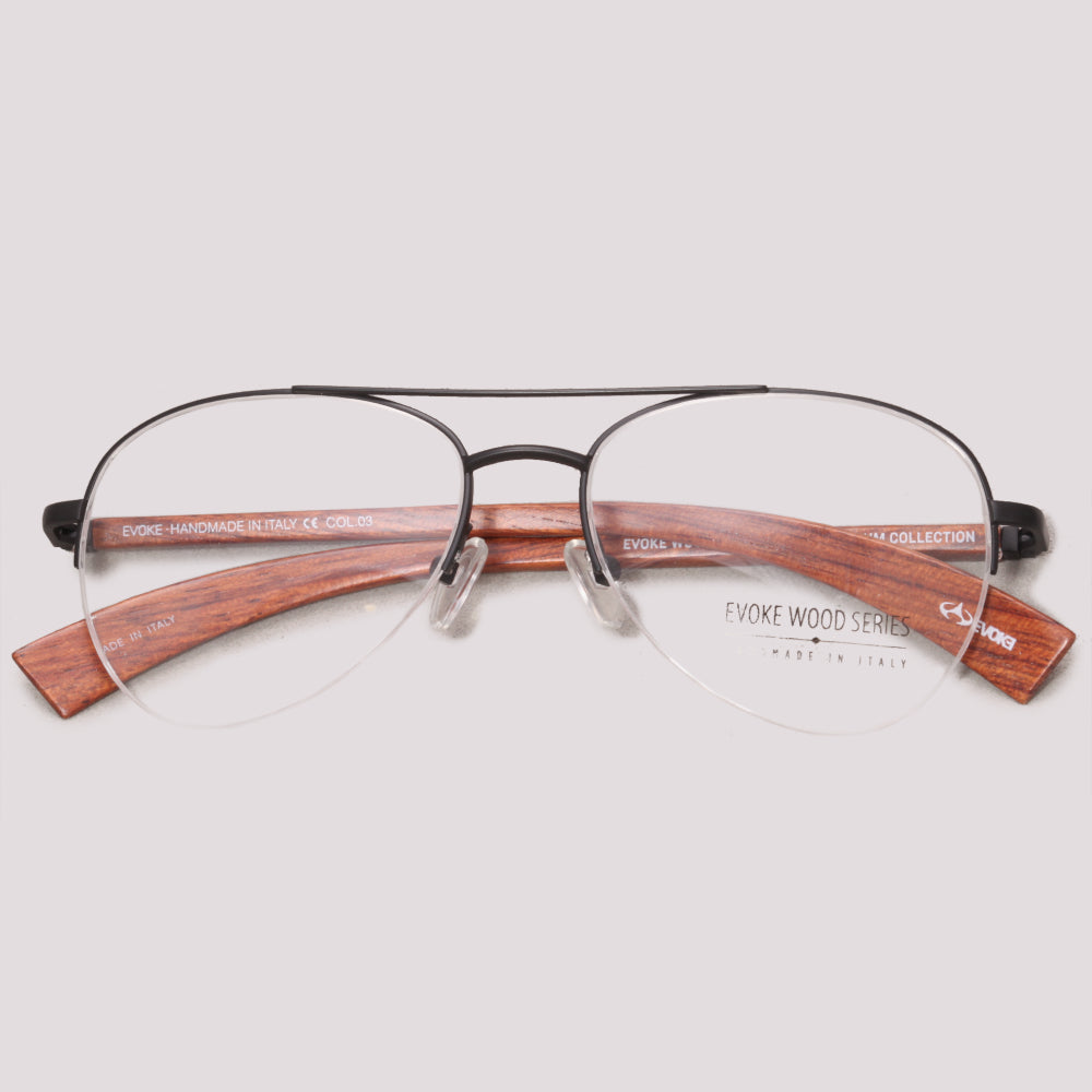 Evoke Wood Series 02 Premium Collection 01A Black Matte  - Grau