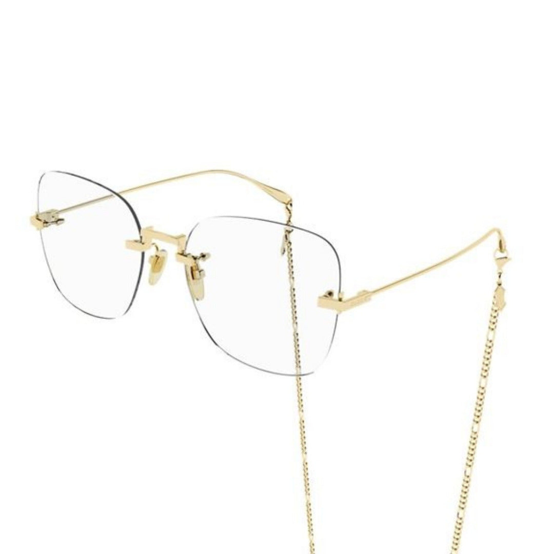 Gucci GG1150O 001 Dourado Brilho - Grau - 59 mm