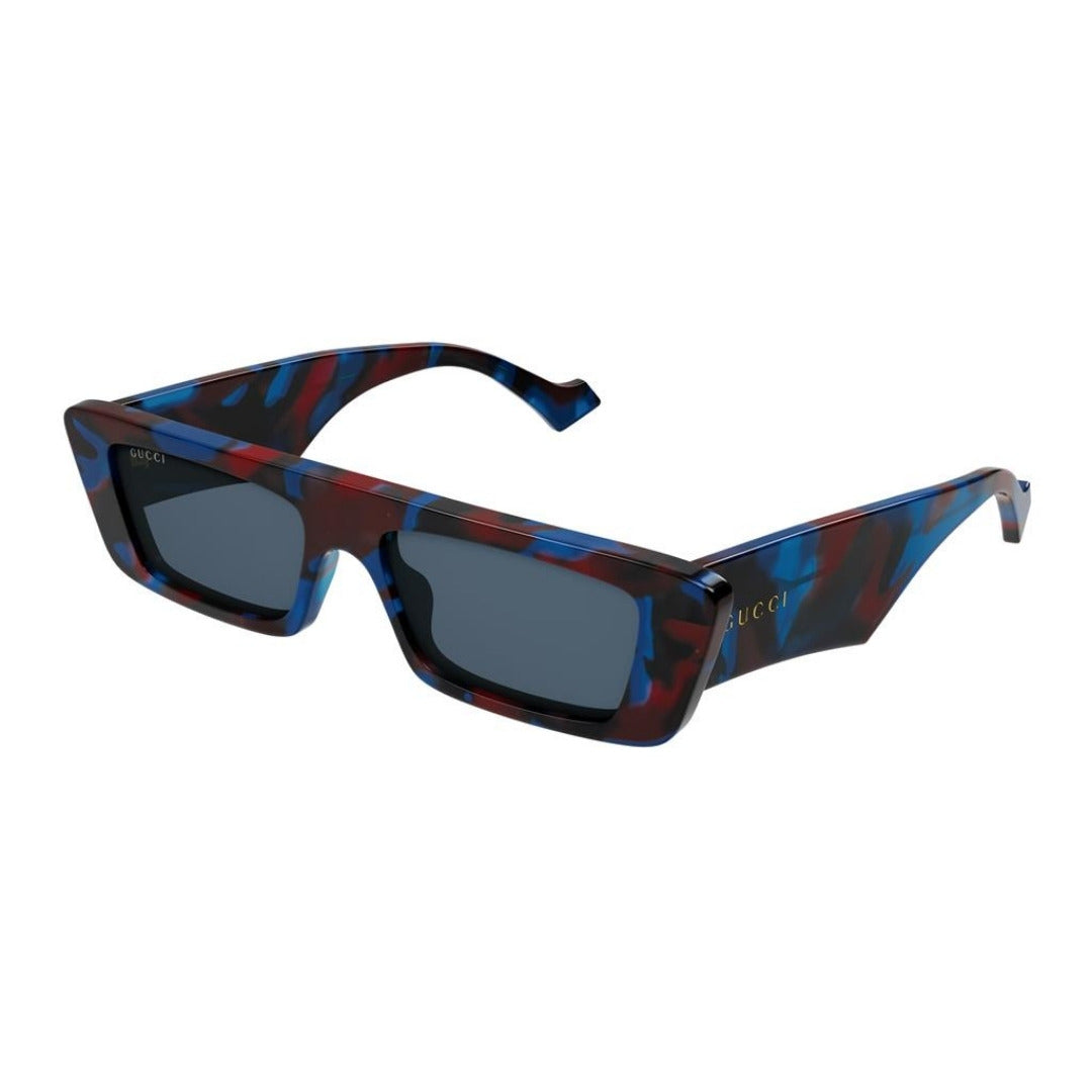 Gucci GG1331S 007 Vermelho e Azul Mesclado Azul - Sol - 54 mm