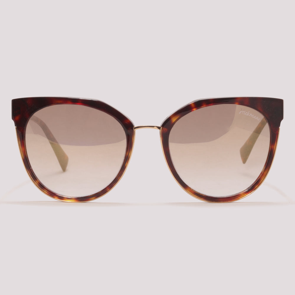 Hickmann HI 9078 G21 Marrom Mesclado Brilho / Dourado Espelhado Degradê - 54 mm  - Sol