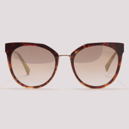 Hickmann HI 9078 G21 Marrom Mesclado Brilho / Dourado Espelhado Degradê - 54 mm  - Sol