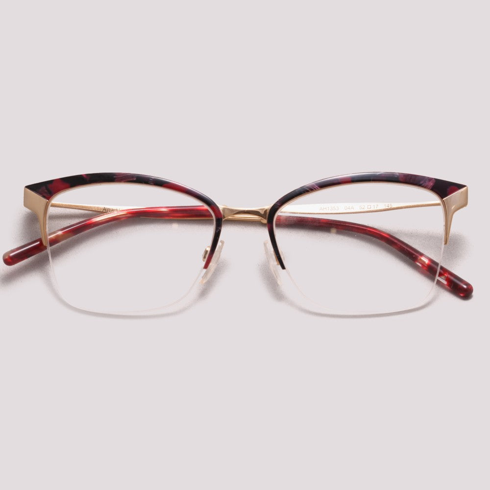 Ana Hickmann AH1353 04A Dourado e Vermelho Brilho - Grau - 52 mm