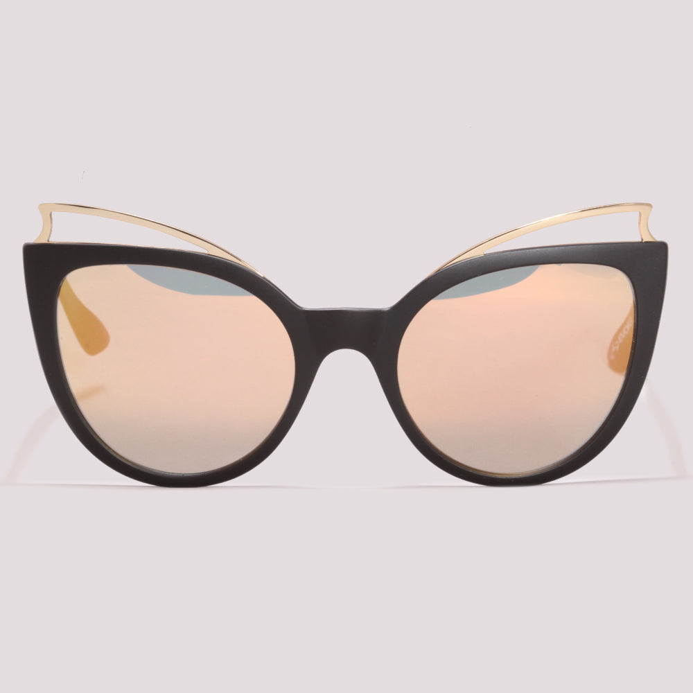 Óculos de Sol Evoke Penelope A12S Black Matte Gold / Champagne Flash Mirror Unico - Lente 5,6 cm