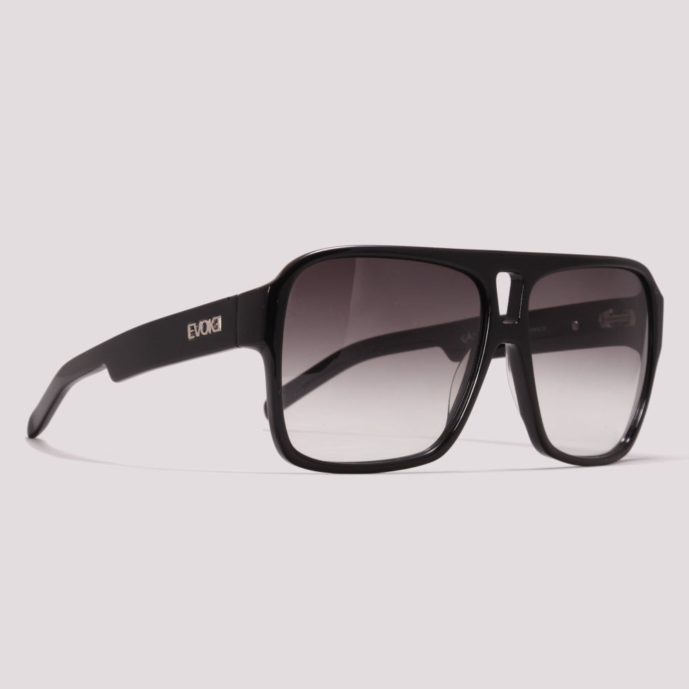 Evoke EVK 09 A01T Black Shine/ Gray Degradê - Sol - 59 mm