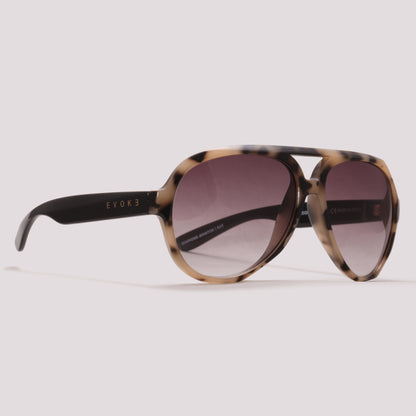 Evoke Diamond Aviator G23 marrom Mesclado Marrom Degradê - Sol -  59 mm