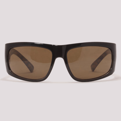 Evoke The Flow WD01G Preto Brilho Wood Marrom - Sol - 63 mm