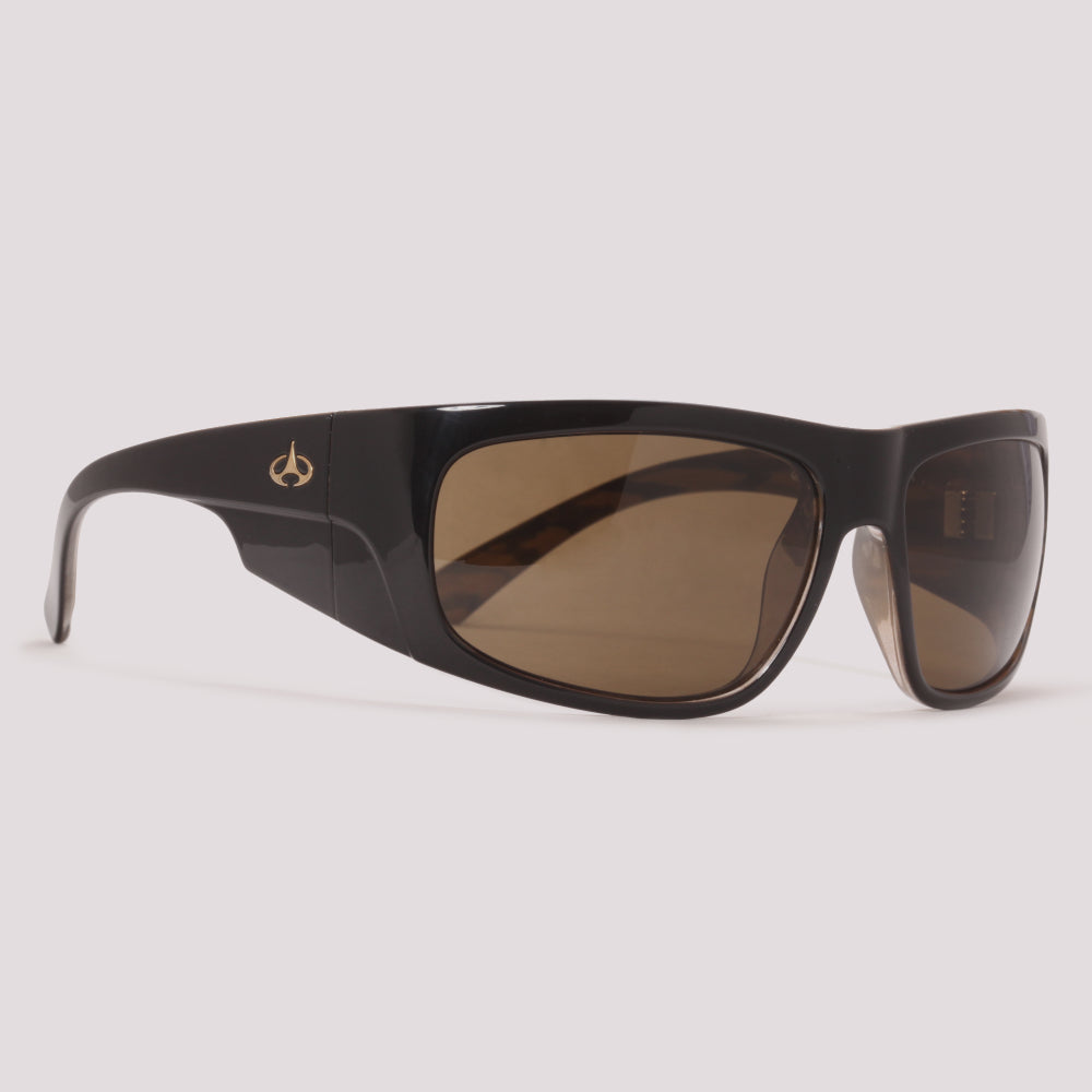 Evoke The Flow WD01G Preto Brilho Wood Marrom - Sol - 63 mm