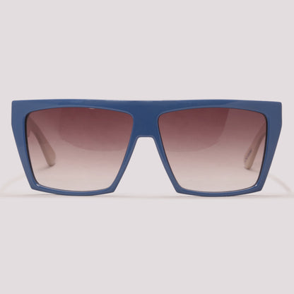 Evoke EVK 15 D01 Azul e Bege Fosco Marrom Degradê - Sol - 56 mm