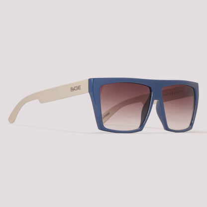 Evoke EVK 15 D01 Azul e Bege Fosco Marrom Degradê - Sol - 56 mm