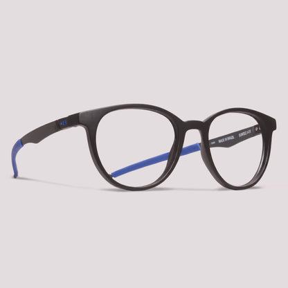 HB Duotech 0253 Clip On Matte Black D. Blue / Blue Polarized - 49 mm  - Grau