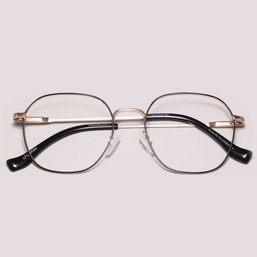 Evoke For You DX66N 09A Preto e Dourado - Grau - 52 mm