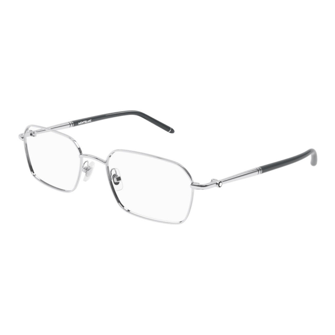 Montblanc MB0245O 005 Prata Brilho - Grau - 56 mm