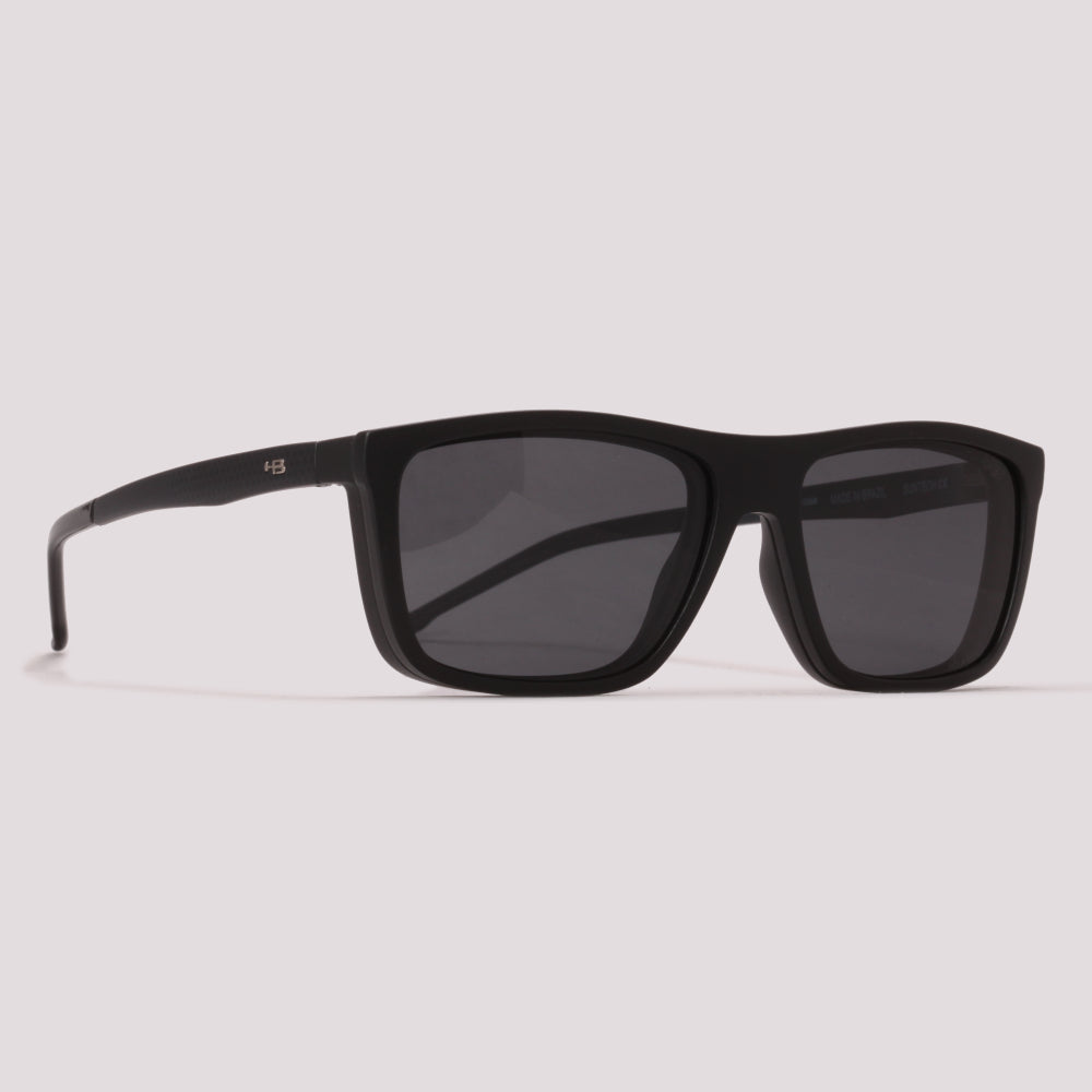 HB 0351 Switch Clip On Preto Fosco Cinza Polarizado - Grau - 52 mm