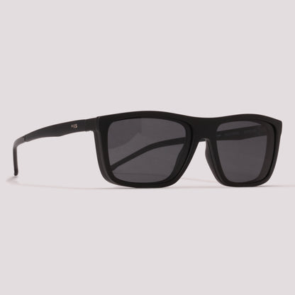HB 0351 Switch Clip On Preto Fosco Cinza Polarizado - Grau - 52 mm