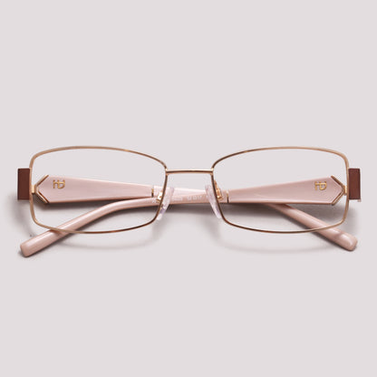 Ana Hickmann AH1160 04GS Duo Fashion Dourado e Marrom Brilho - Grau - 52 mm