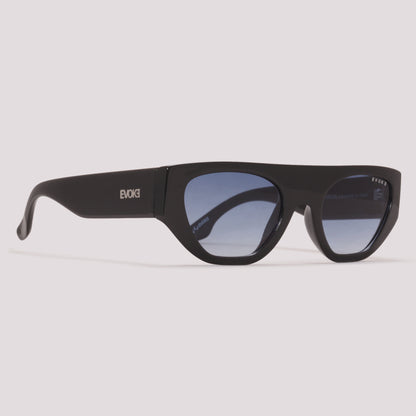 Evoke Kurt A02 Preto Brilho Azul Degradê - Sol - 52 mm