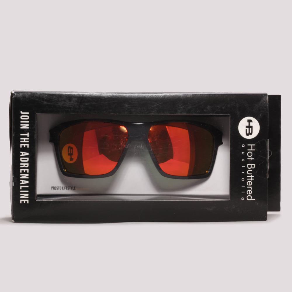 Clip On para Óculos de Grau HB Casual Presto Grafeno Laranja Espelhado