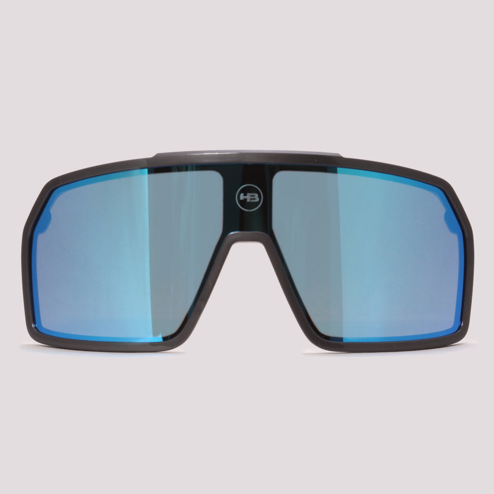 Clip On para Óculos de Grau HB Presto Grafeno Azul Espelhado