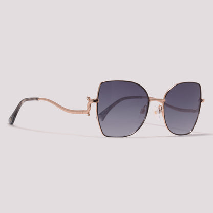 Anima Sou Chic 09A Dourado Brilho Cinza Degradê  - Sol - 54 mm