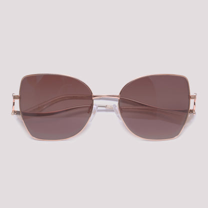 Anima Sou Chic 04A Dourado Brilho Marrom Degradê  - Sol - 54 mm