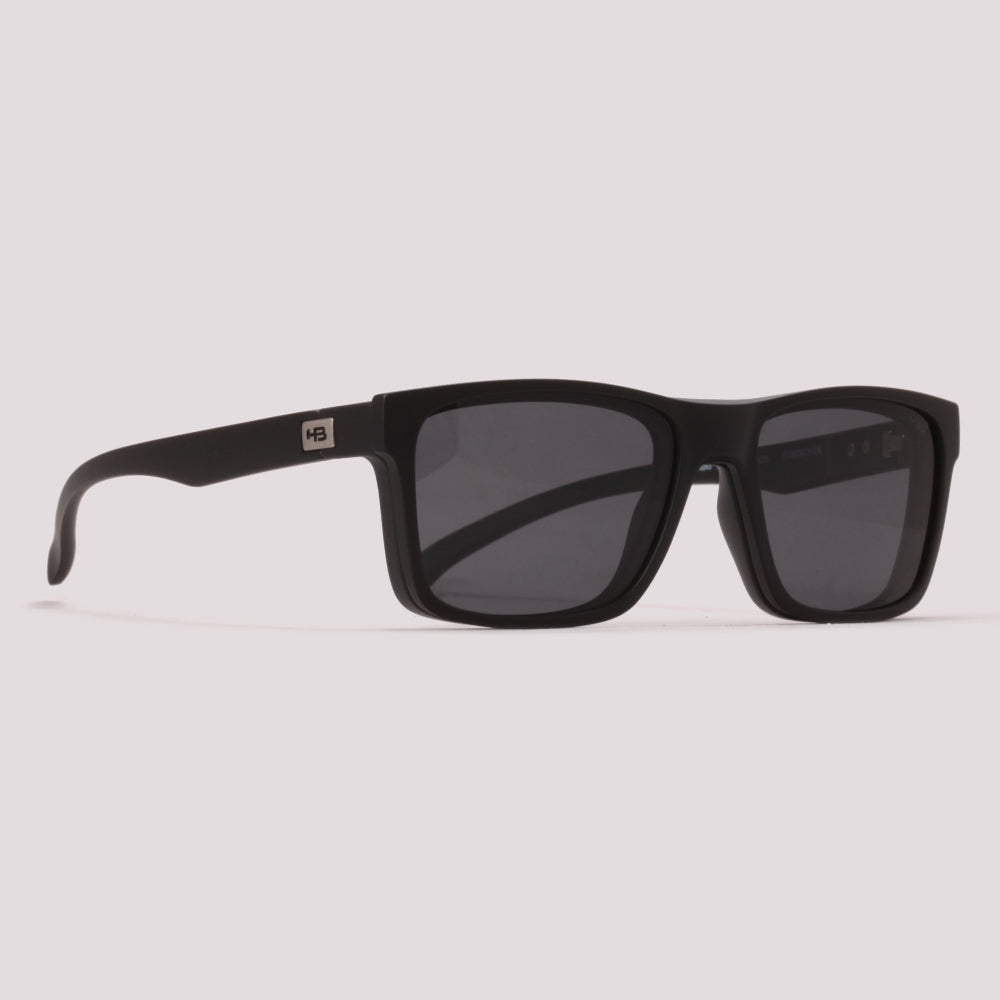 HB Polytech 0339 Clip On Preto Fosco Cinza Night Drive  - Grau - 53 mm