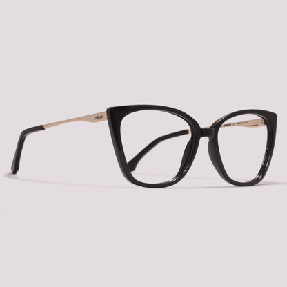 Colcci Bandy 4 Clip on Preto Brilho Preto Degradê - Grau - 57 mm