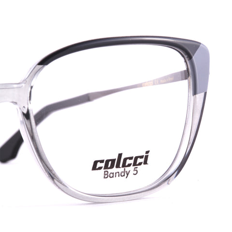 Armação Colcci Bandy 5 Clip On Preto e Cinza Translúcido/ Preto Degradê - Lente 5,5 cm