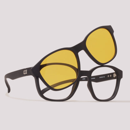 HB Switch 0448 Preto Fosco Preto Polarizado + Night Drive - Grau - 50 mm