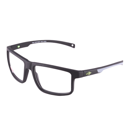 Mormaii Swap 5 Clip on Preto e Cinza Fosco/ Verde G15/ Amarelo - Lente 5,7 cm  - Grau