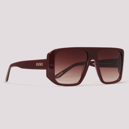Evoke EVK 30 BRC01 Vinho Vermelho Degradê - Sol - 56 mm