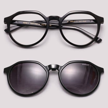 Colcci Bandy 6 Clip On Preto Brilho Preto Degradê - Grau - 53 mm