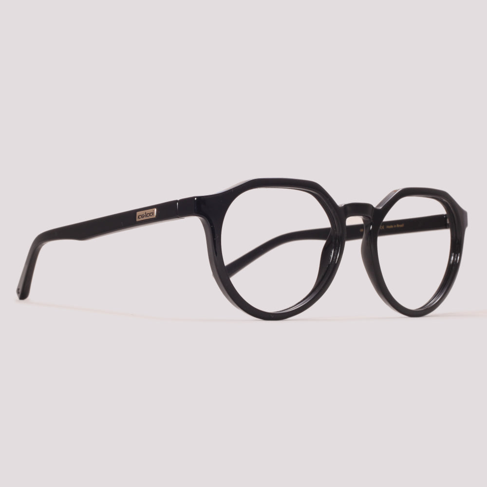 Colcci Bandy 6 Clip On Preto Brilho Preto Degradê - Grau - 53 mm