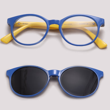 HB Switch 0456 Azul Amarelo Cinza Polarizado - Grau - 44 mm
