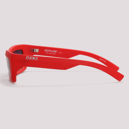 Evoke Outlaw High-end C11T  Watermelon Red Matte Silver Gray Gradient - Lente 56 MM - Sol