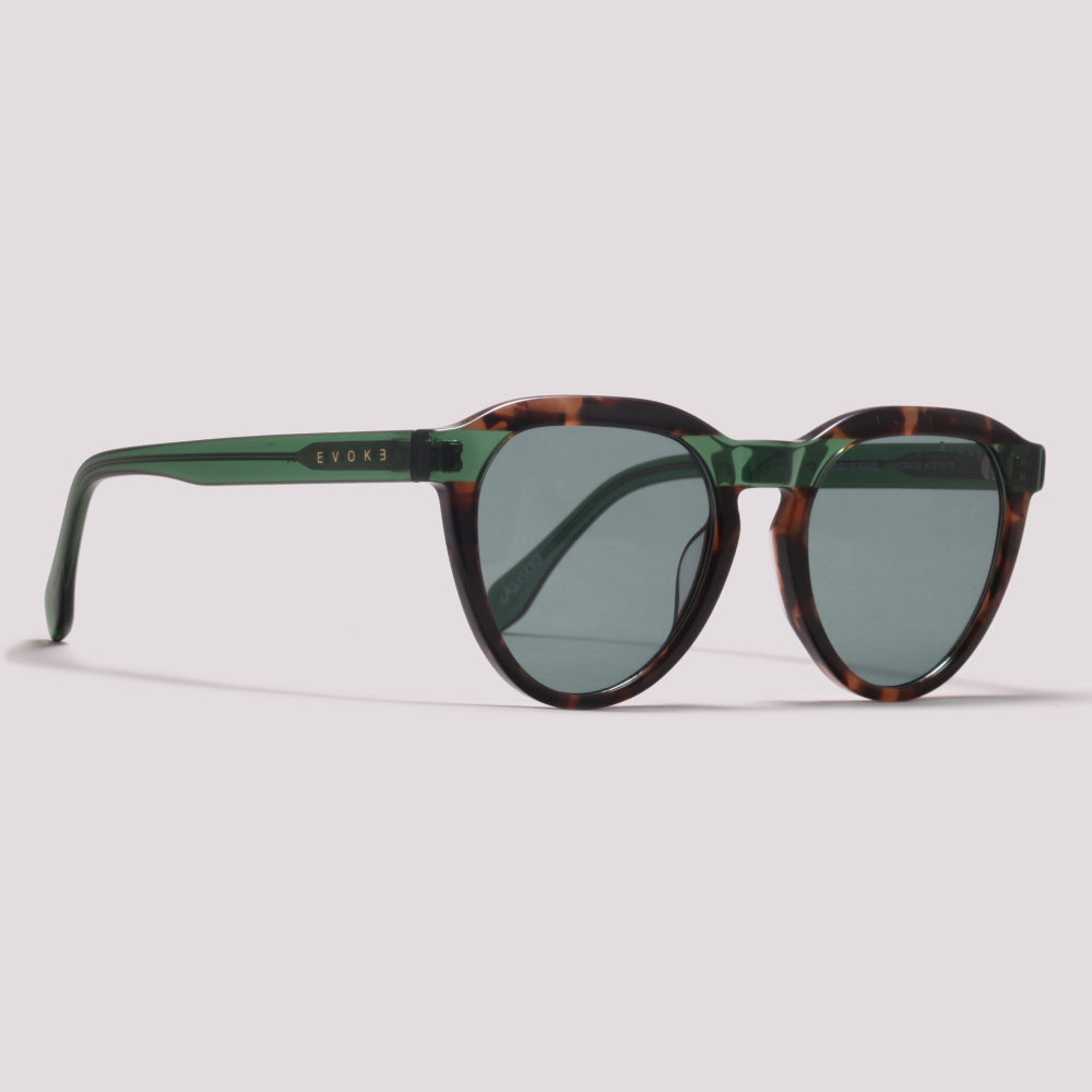 Evoke EVK 45 G21 Havana Shine Crystal Green - Sol - 52 mm