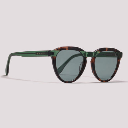 Evoke EVK 45 G21 Havana Shine Crystal Green - Sol - 52 mm