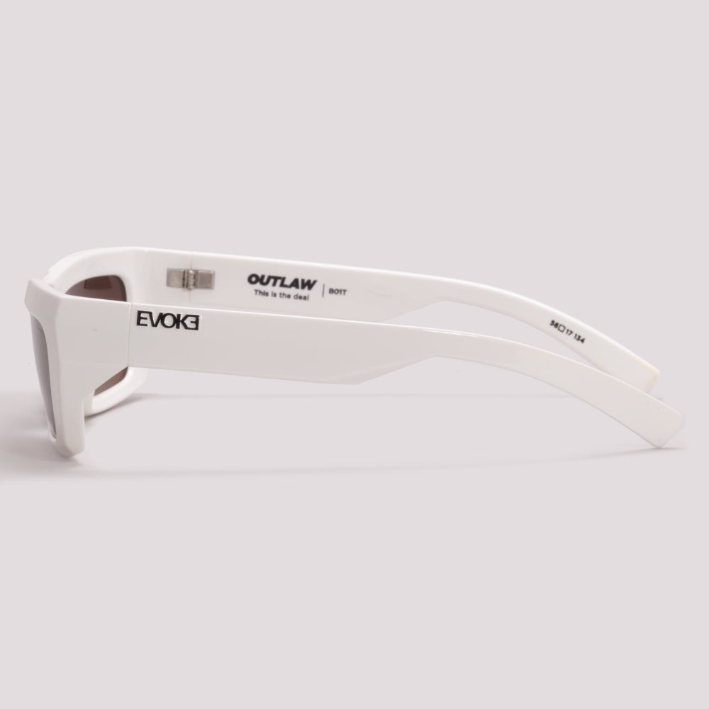 Evoke Outlaw High-end B01T White Shine Black Brown Gradient - Lente 56 MM - Sol