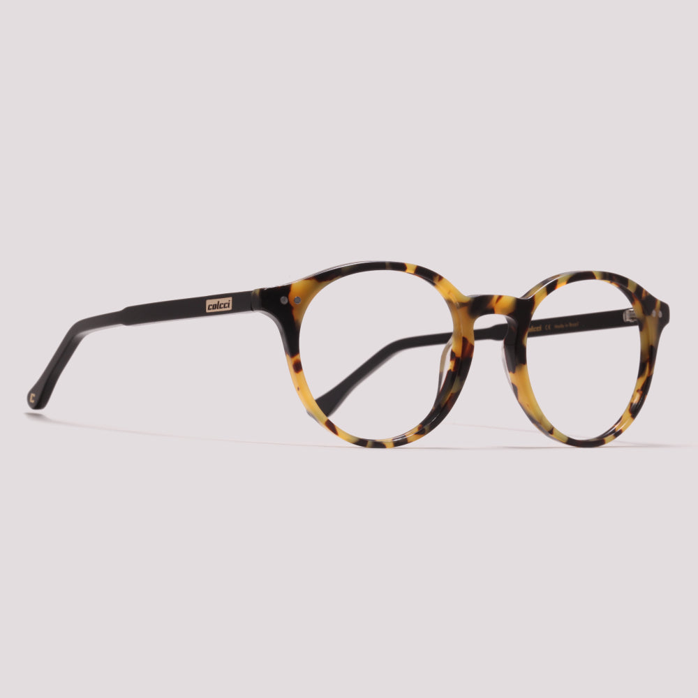 Colcci Angelim Klebber Toledo Marrom Mesclado e Preto Brilho - Grau - 45 mm