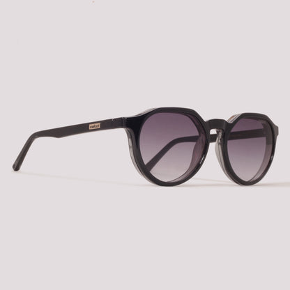 Colcci Bandy 6 Clip On Retrô Fume Brilho e Preto - Grau - 53 mm