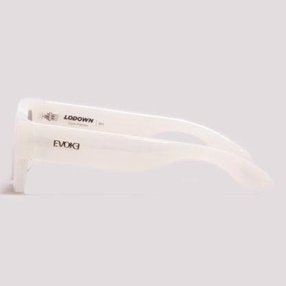 Evoke Lodown B01 Branco Perolado Marrom Degradê - Sol - 47 mm