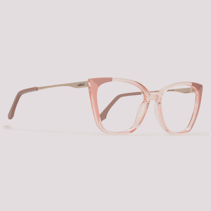Colcci Bandy 4 Clip On Gatinho Rosa Translucido C/ Detalhe Rosa - Grau - TAM 57 mm