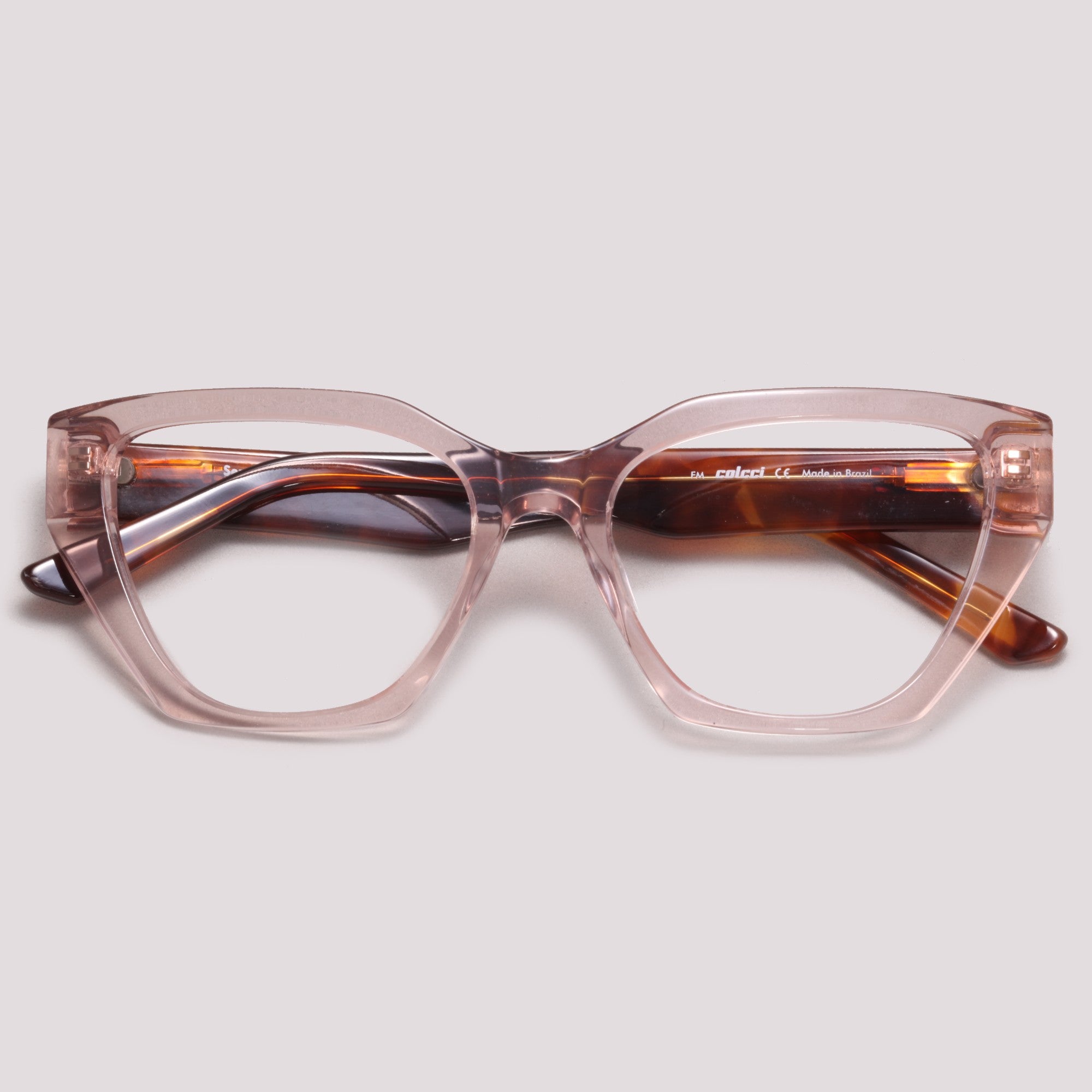 Colcci Serena Rosa Claro TranslúcidoTerracota Rajado - Grau - 54 mm