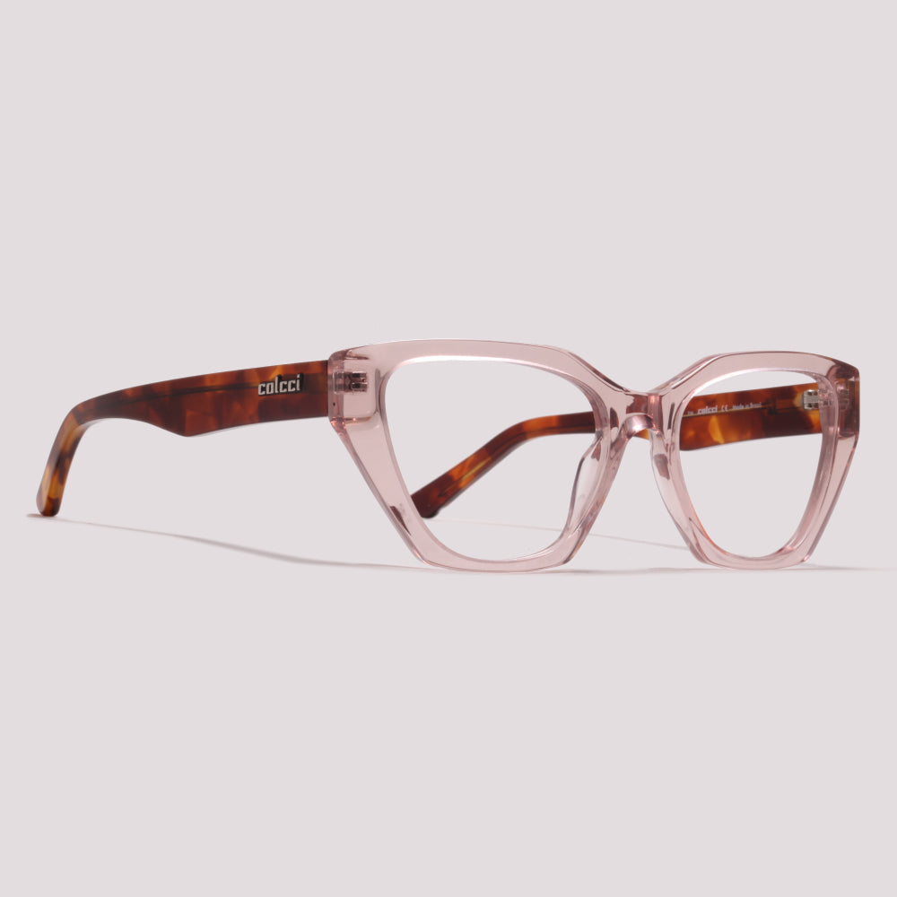 Colcci Serena Rosa Claro TranslúcidoTerracota Rajado - Grau - 54 mm