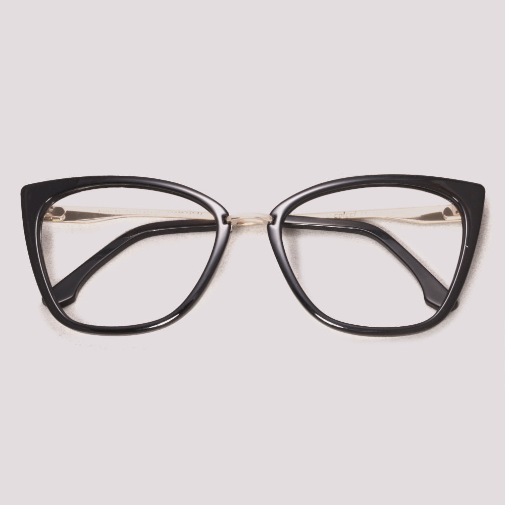 Colcci Aretha Y Teen Preto Brilho e Dourado - Grau - 52 mm