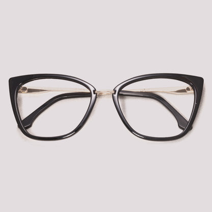 Colcci Aretha Y Teen Preto Brilho e Dourado - Grau - 52 mm