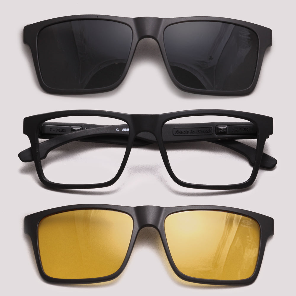 Mormaii Swap NG 2 Clip On Preto Fosco - Grau - TAM 56