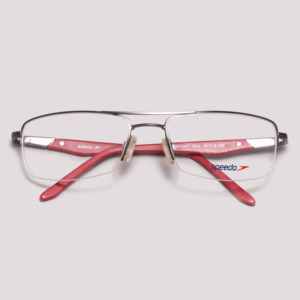Speedo SP1287 Cinza Fosco e Vermelho - Grau - 56 mm
